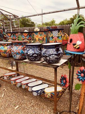 Great selection on Talavera pots.