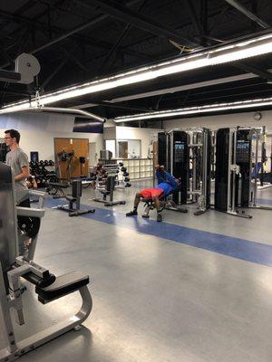 New weight machines and a lot more open area