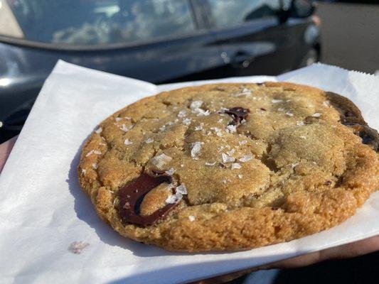 Brown butter sea salt chocolate chip cookie