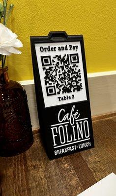 You can either order at your table on your phone, or at the counter. You can also order online through their website.