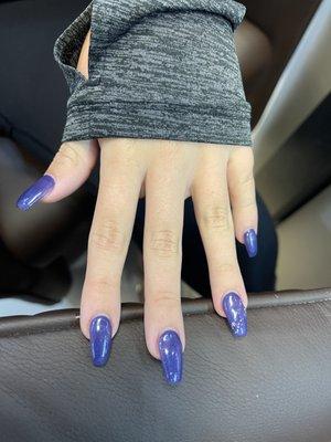 The nails they did on her.