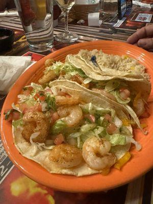 Shrimp tacos are bland and not tasty at all.