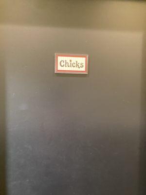 Bathroom door for women