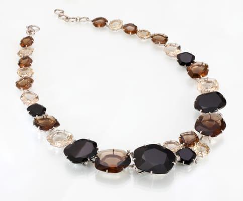 Fine Designer18k Gold, Diamond & Precious Stones. Pietra Necklace