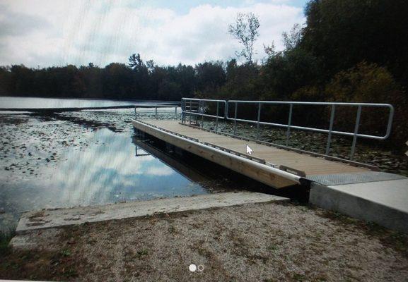 Fishing pier and small boat launch