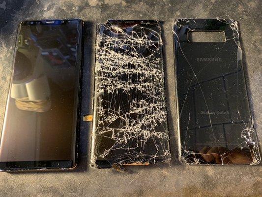 Samsung Galaxy Note 8 Front and Back Door Replacement.