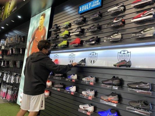 Huge selection of cleats