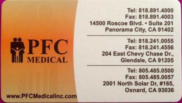 PFC Business Card