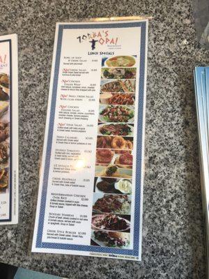 Menus