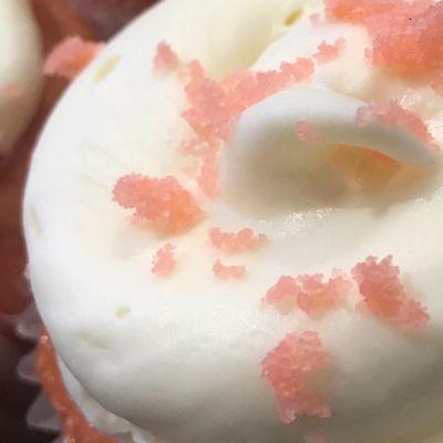 Strawberry Cream Colossal Cupcakes