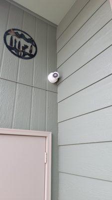 Installed so our client could keep an eye on his home.  Especially the front door bell.