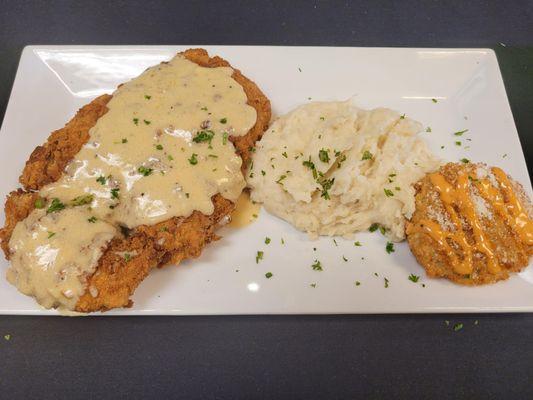 Lunch Chicken Fried Steak