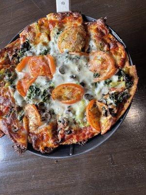 Vegetable thin crust