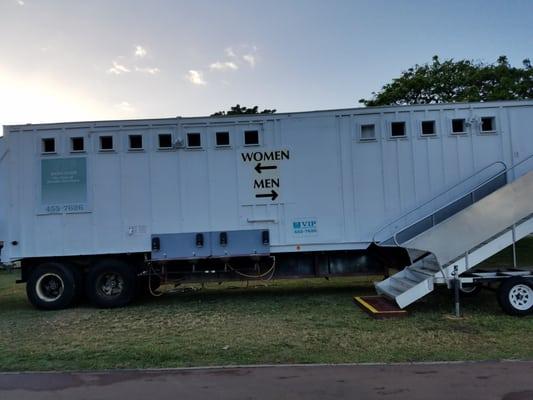 Additional latrines brought into park. 2016