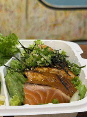 Miso Dynamite Salmon (all salad no rice)