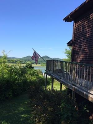 Nice view off the back porch.