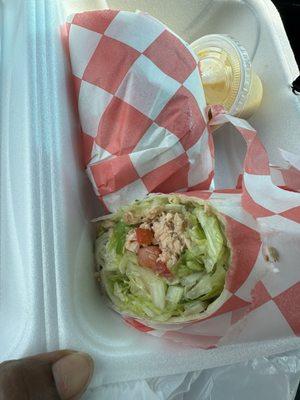 Grilled Salmon Wrap