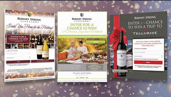 Rodney Strong Vineyards Facebook App Campaigns