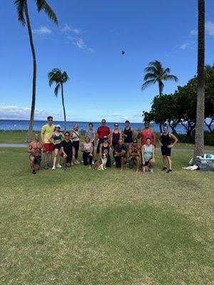 Great ocean front workout