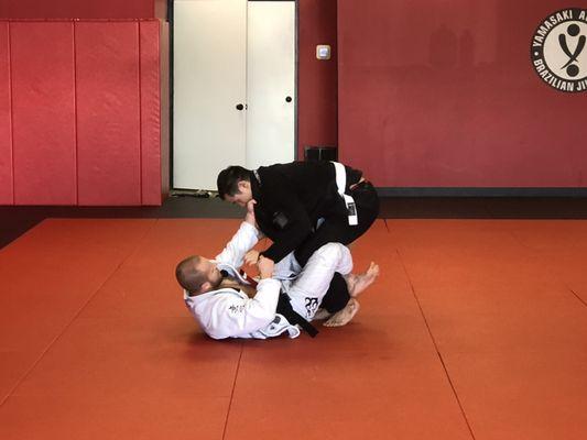 Professor Misha giving a private Jiu-Jitsu lesson