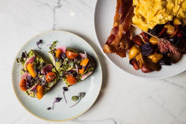 Avocado Toast & American Breakfast