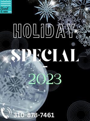 Don't miss!!! 
We're offering Holiday Special Packages and Holiday Gift cards discount.