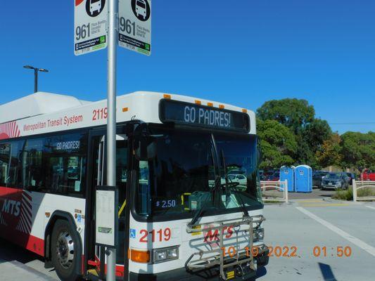 The bus number that Curtis was driving when he had returned back to the 8th street trolley station.