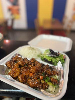 Spicy Sesame Chicken Plate