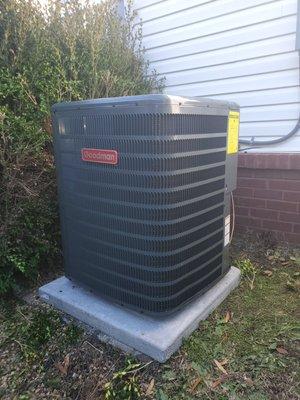 New Heat Pump Unit Installed