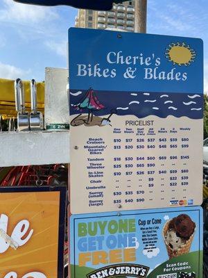 Cheries Bike & Blade Rental