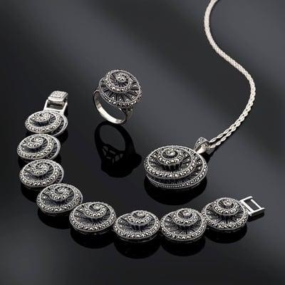 Marcasite & Silver set