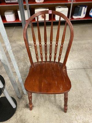 An old chair for seventeen dollars. M-Th it would be half off so not a bad deal then.