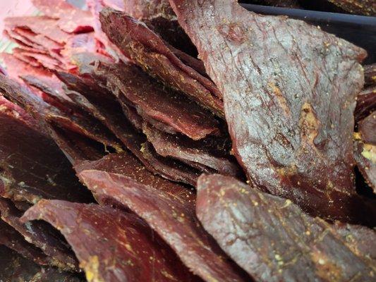 Ulrich Meat Market takes beef jerky making seriously. Whole muscle and high quality with four flavor profiles, something for everyone!