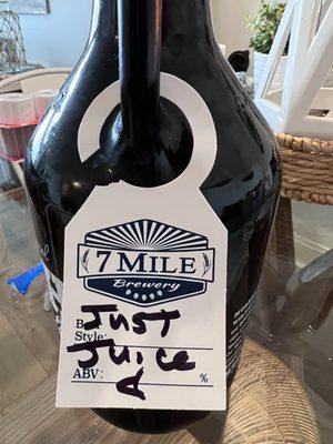 Growler of Just Juice IPA