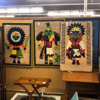 Retro hook and latch Kachinas