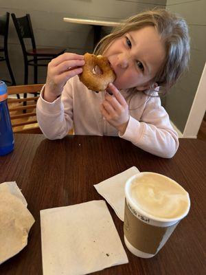 Vanilla latte, cookies and cream donut, wild child.