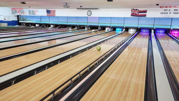 Automatic bumpers came up when it was time for my young son to bowl.