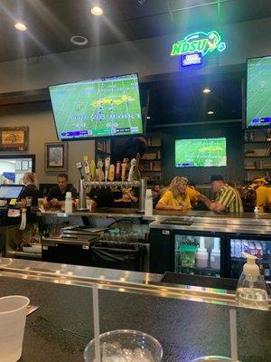 The ONLY place you need to be on Bison Gamedays. Great staff, great food, and the drinks are flowing!   What more could you ask for?