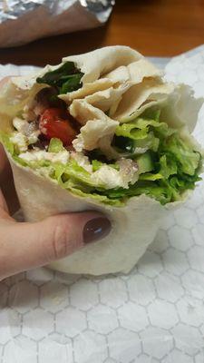 Greek salad wrap