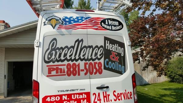 Look at Excellence Heatings new van