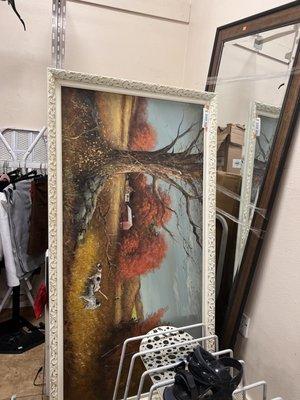 I wanted to take home this pretty frame but marked at $399 was a no go.