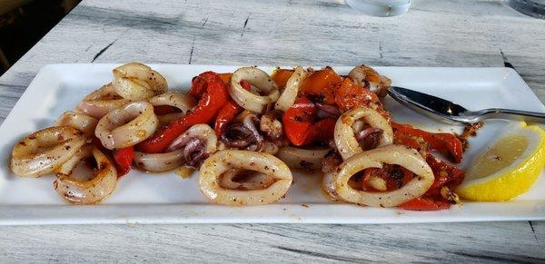 Grilled calamari