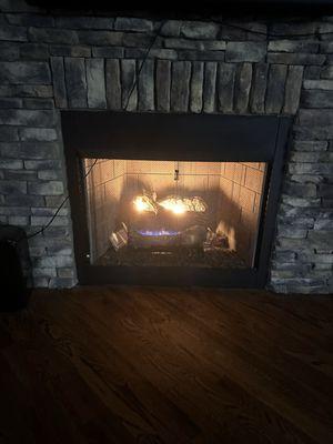 My gas logs working