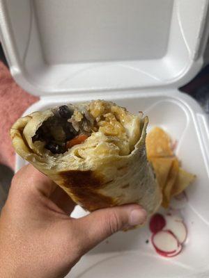 Nashville steak burrito