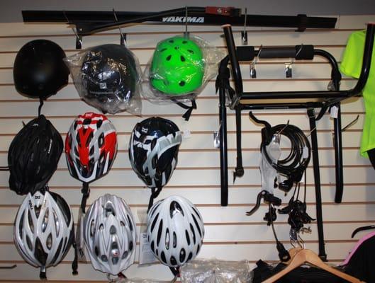 Cycling helmets, bike racks & more.