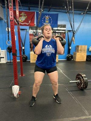 Chelsea working out during her Christmas break