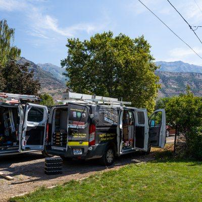 Our electrical technicians at work in Pleasant Grove, Utah.