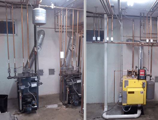 Before (left) & After (right) Email: SaveEnergy@HoranOil.com to inquire about a Heating System or Air Conidition installation today!