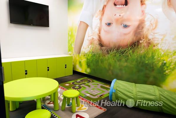 Let your kids play in the playroom while you visit with your diet and weight loss consultant and watch them from a big screen!