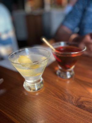 Smugglers Notch Martini and Maple Manhattan.